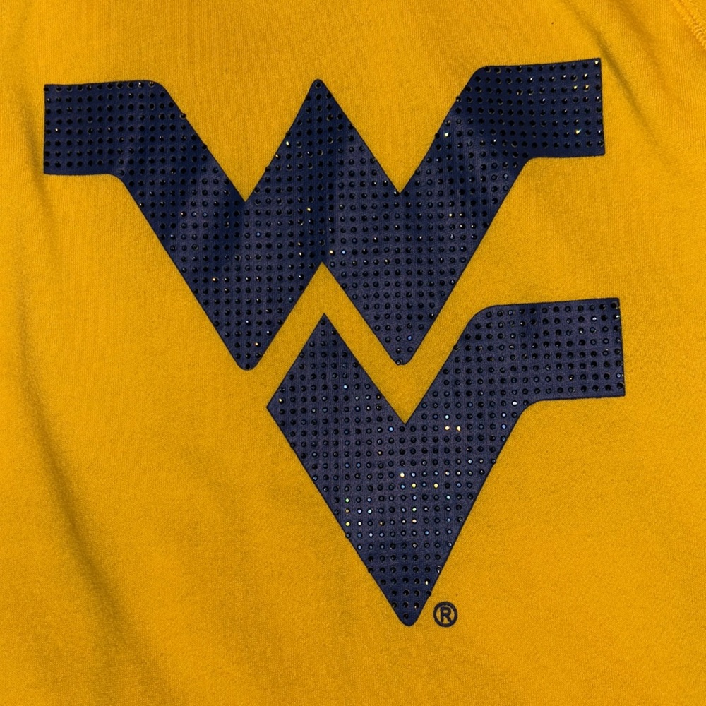 College Classics LG Mustard Yellow West Virginia University Sweatshirt